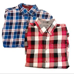 2 Eddie Bauer Men’s Flannels